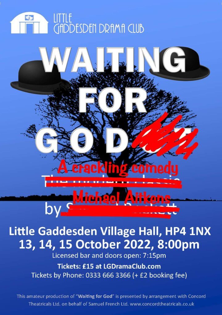 Little Gaddesden Drama Club: 'Waiting for God' poster